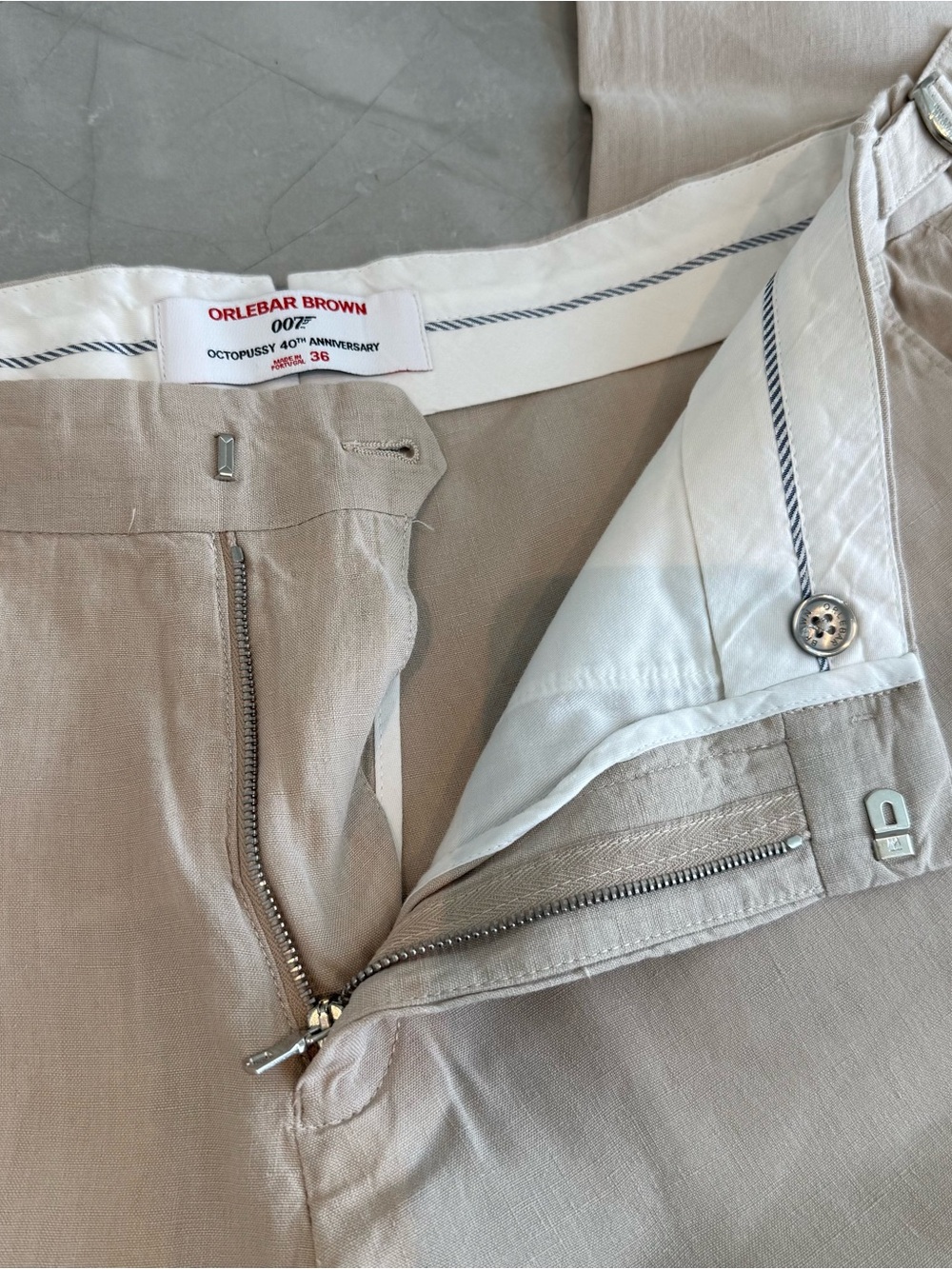 ORLEBAR BROWN JAMES BOND 007 Griffon Lino Trousers - Picture 7 of 14